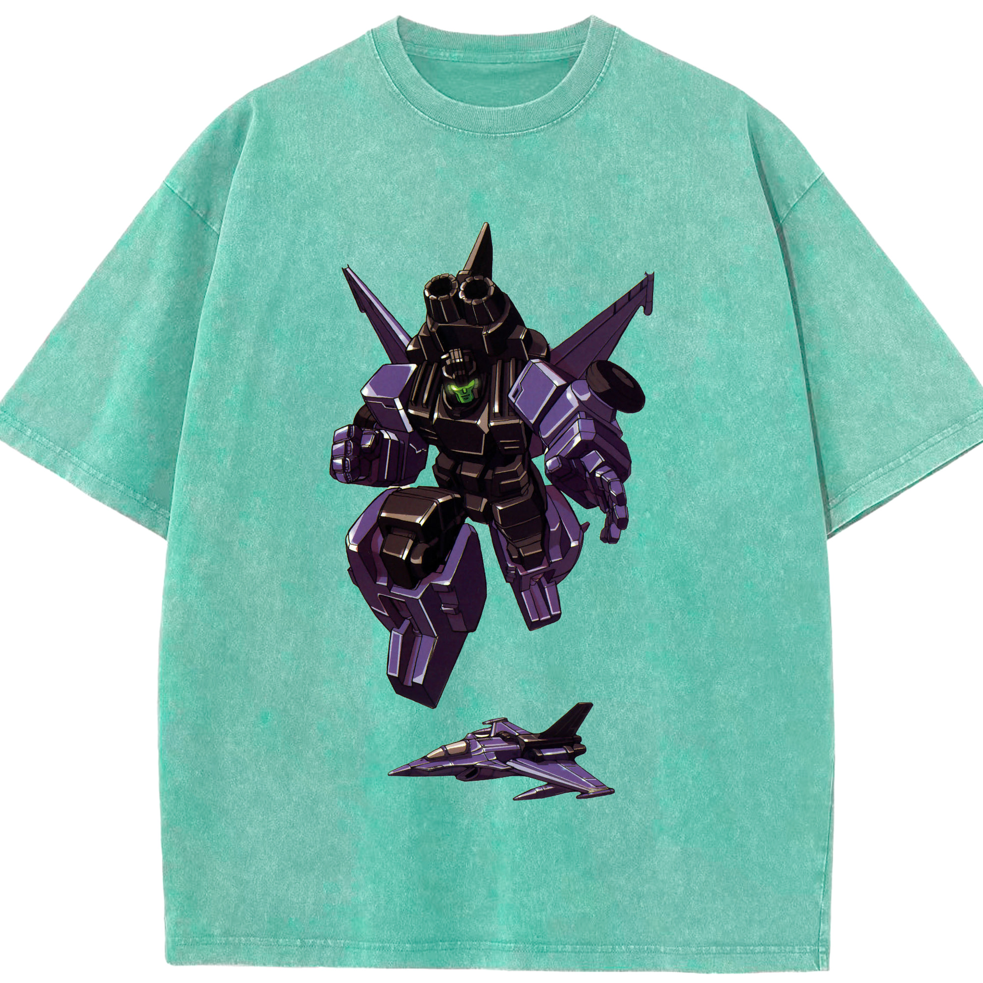 （画像用）  綿100% ヴィンテージ風 半袖Tシャツ（フロントプリント）